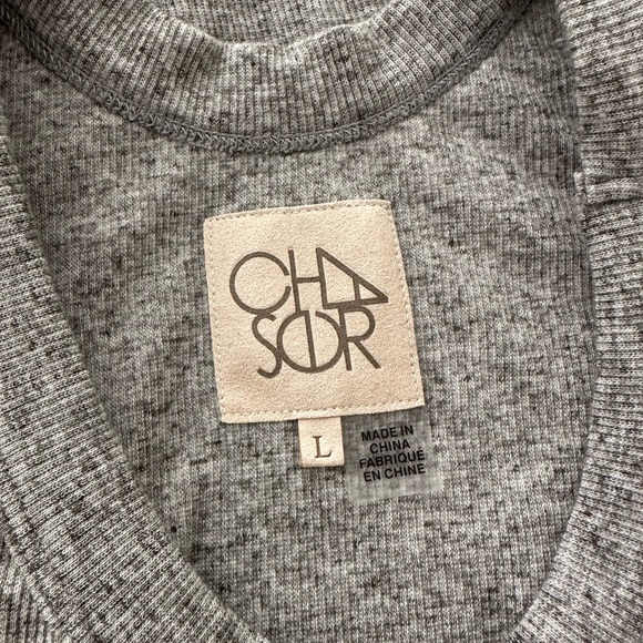 Chaser Ribbed Grey Racer Tank - Picture 5 of 6